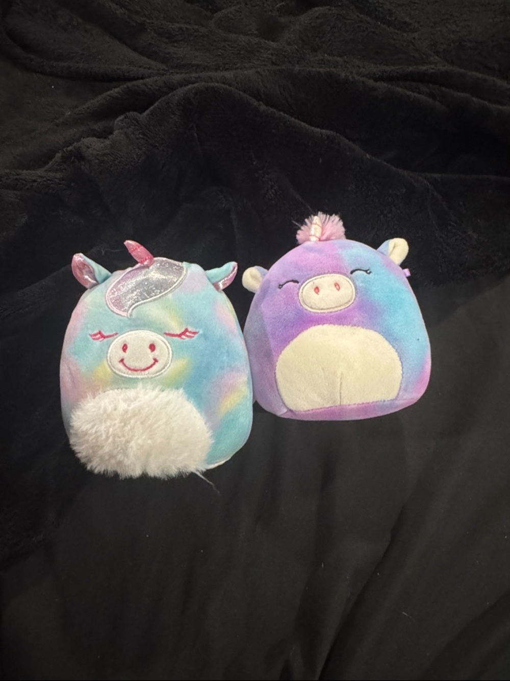 Squishmallow Rainbow Plush Unicorn Pair - Soft Squishies